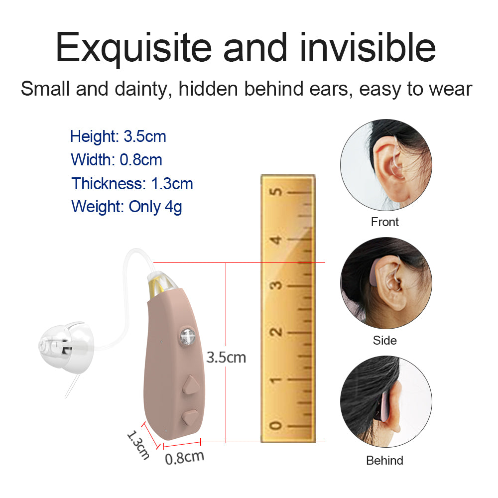 Elderly Hearing Amplifier Rechargeable Personal Sound Amplifier with Noise Reduction